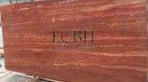Red Travertine Marble Slabs - ECBH Natural Stones